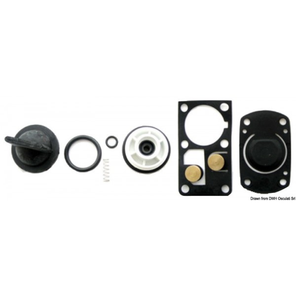 Kit guarnizioni e valvole di ricambio p. PAR WC ultimo - N°1 - comptoirnautique.com