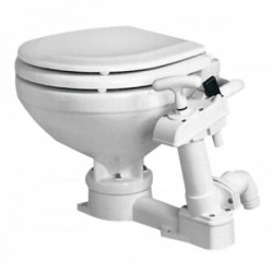 Compact manual toilet with...