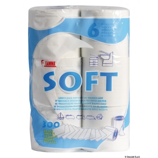 Carta igienica Aqua Soft 6 pz - N°1 - comptoirnautique.com