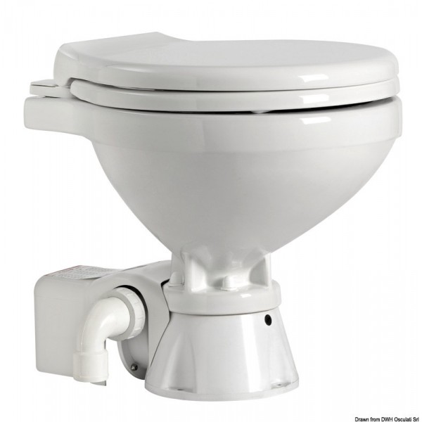 WC SILENT Space Saver Toilettenschüssel senkt 12 V - N°1 - comptoirnautique.com