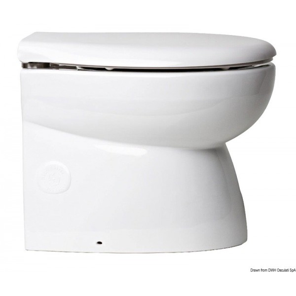 WC eléctrico con taza de porcelana baja de 12 V - N°1 - comptoirnautique.com