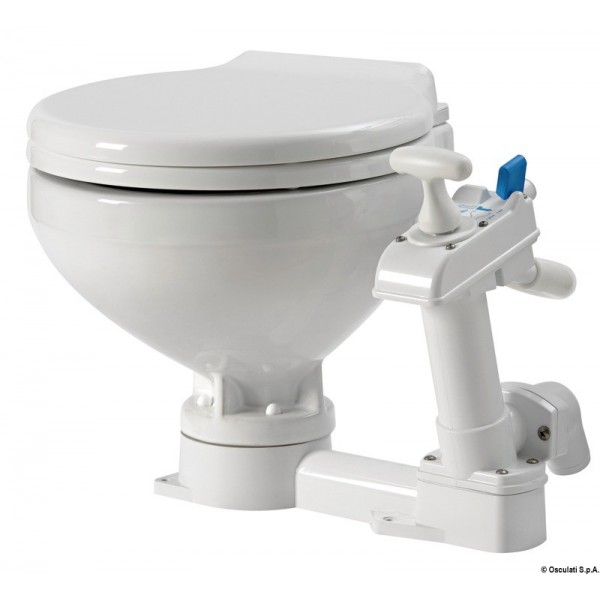 WC manuel Compact siège plastique  - N°2 - comptoirnautique.com