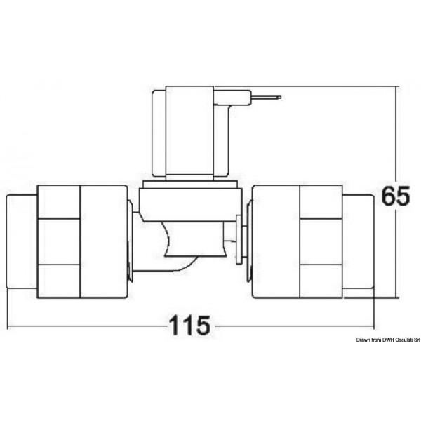 Kunststoff-Magnetventil TECMA 24 V - N°1 - comptoirnautique.com 