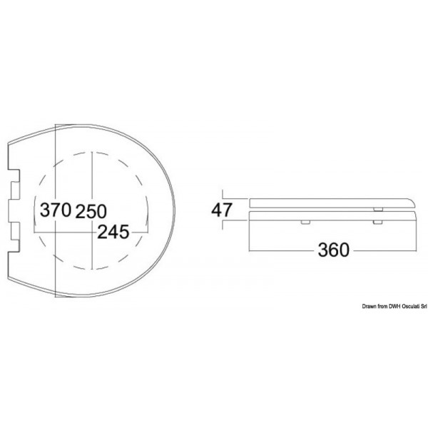 Abdeckung-Holzsitz für WC Elegance - N°1 - comptoirnautique.com