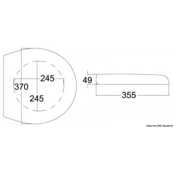 Tapa-asiento de plástico para WC Elegance - N°2 - comptoirnautique.com