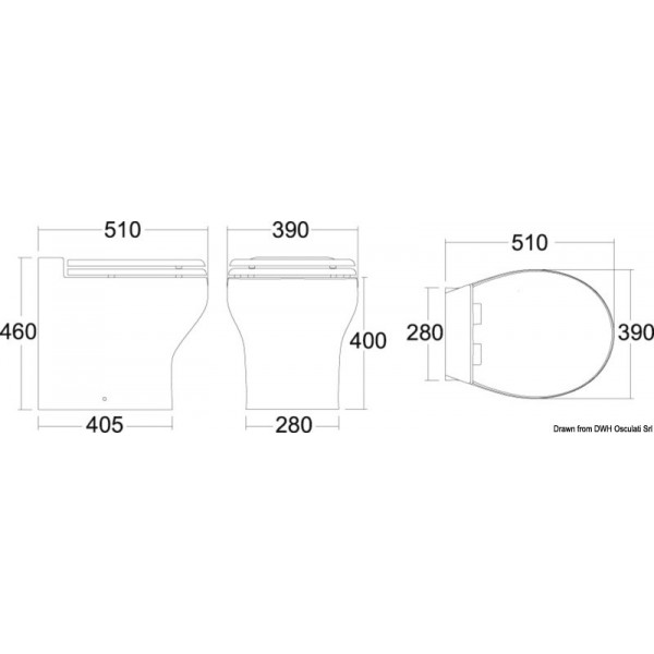 WC elettrico TECMA Silence Plus 2G bidet 12 V - N°2 - comptoirnautique.com
