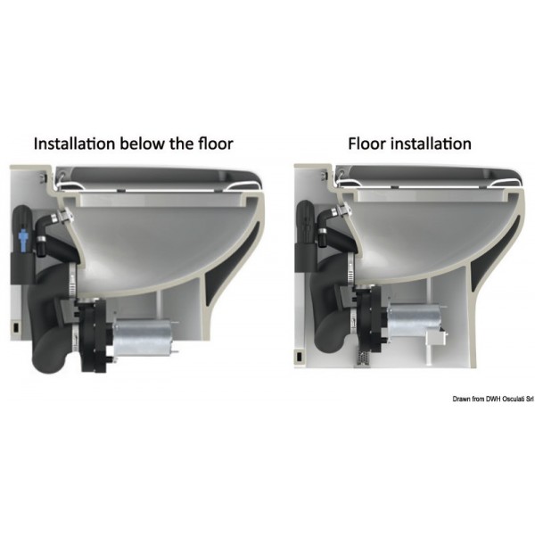 WC elettrico TECMA Silence Plus 2G bidet 24 V - N°3 - comptoirnautique.com