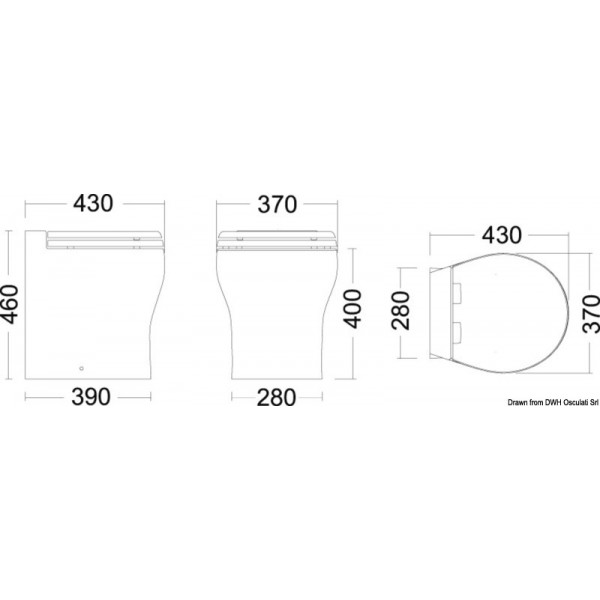 Inodoro eléctrico TECMA Elegance 2G 12 V - N°2 - comptoirnautique.com 