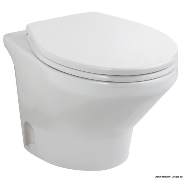 Electric toilet TECMA Compass Short 12 V - N°1 - comptoirnautique.com 