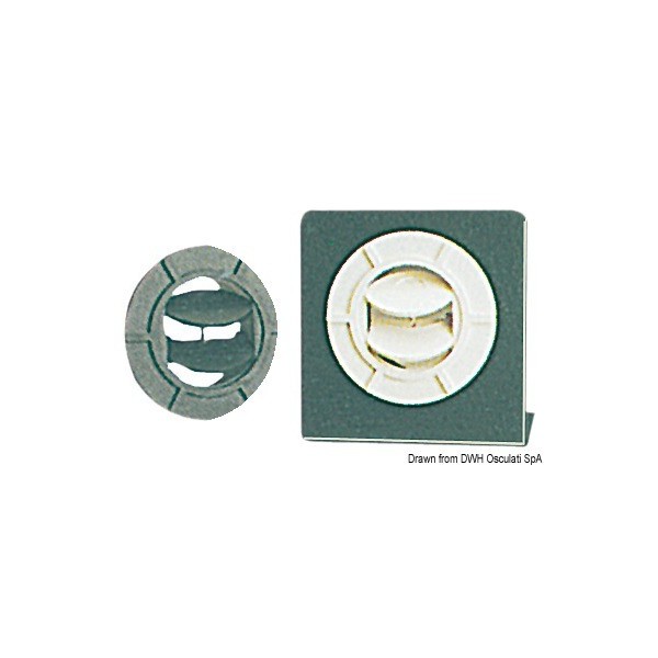 Uscita aria regolabile Ø 75 mm - N°1 - comptoirnautique.com