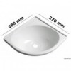 Evier d'angle ABS blanc - N°1 - comptoirnautique.com