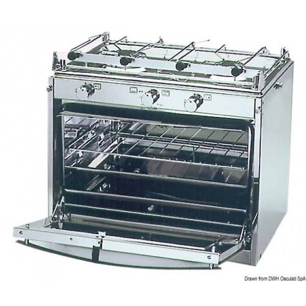 Cucina TECHIMPEX Marinertwo a 2 fuochi con forno - N°1 - comptoirnautique.com