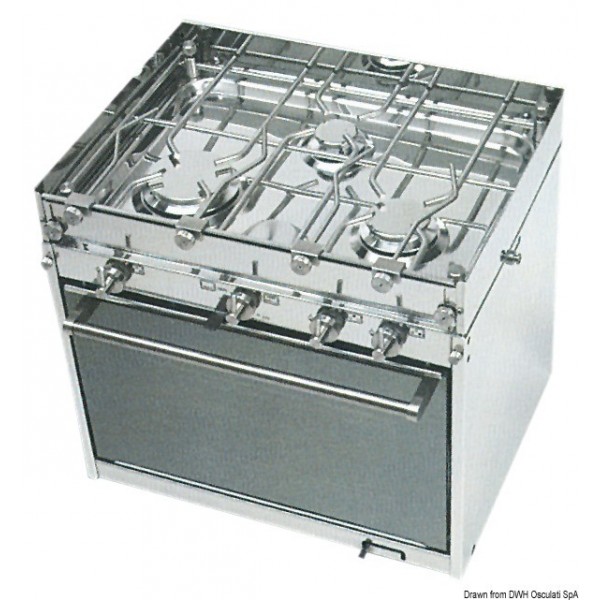 3-burnerTECHIMPEX Topline stove - N°1 - comptoirnautique.com