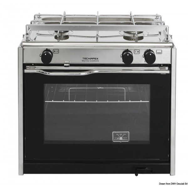 CuisinièreTECHIMPEX XL2 2 feux   four  - N°1 - comptoirnautique.com