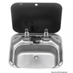 SMEV sink with tap 420x440 mm