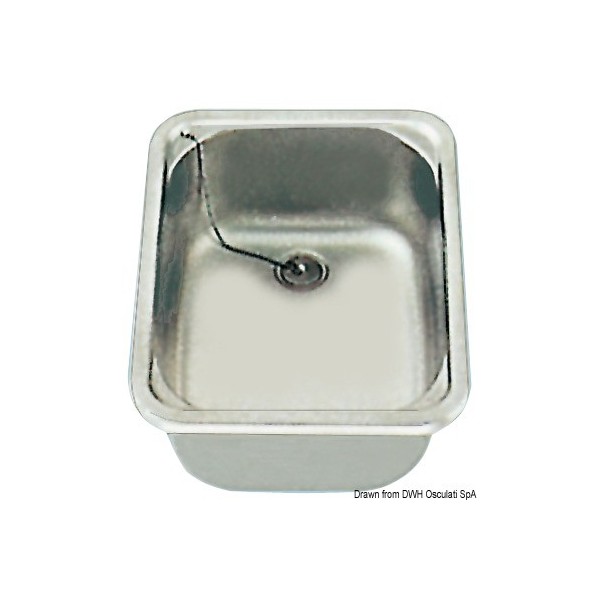 Lavello rettangolare 280x380x150 mm - N°1 - comptoirnautique.com