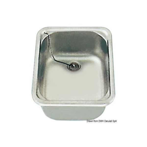 Rectangular sink 280x380x150 mm - N°1 - comptoirnautique.com