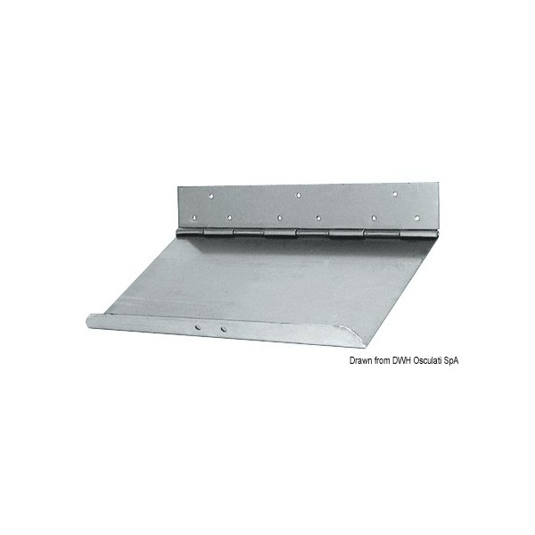Coppia di sportelli in acciaio inox 120x23cm - N°1 - comptoirnautique.com