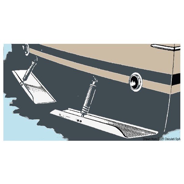 Coppia di sportelli in acciaio inox 120x23cm - N°2 - comptoirnautique.com