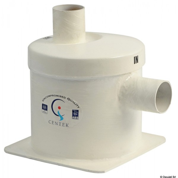 Silenziatore in vetro resina scarico laterale 40 mm - N°1 - comptoirnautique.com