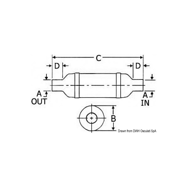 Silenziatore 76 mm - N°2 - comptoirnautique.com