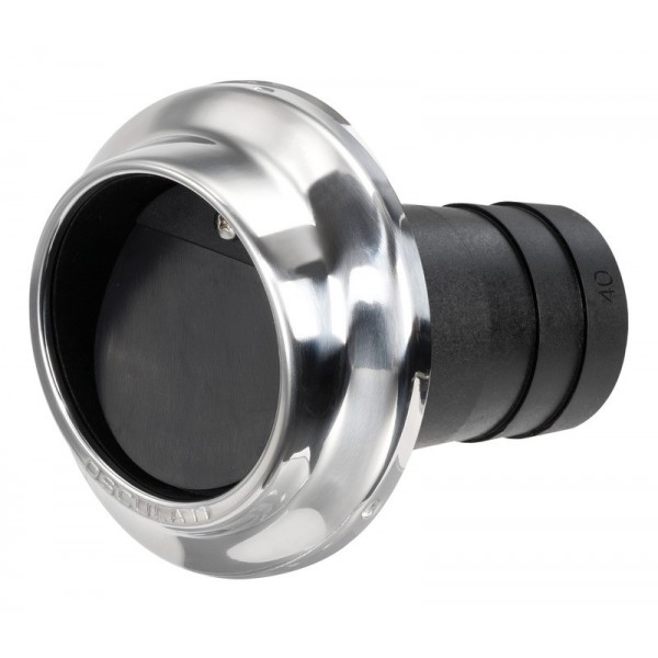 Terminale di scarico da 40 mm in tecnopolimero e acciaio inox - N°1 - comptoirnautique.com