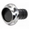 Terminale di scarico da 40 mm in tecnopolimero e acciaio inox
