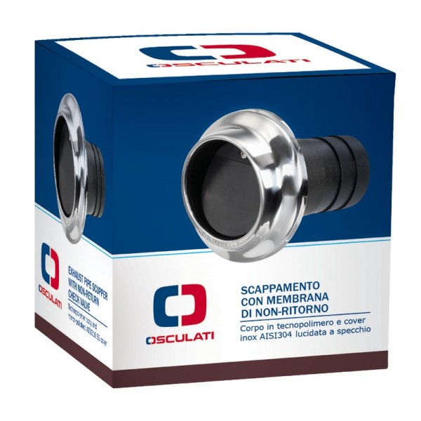 Terminale di scarico da 50 mm in tecnopolimero e acciaio inox - N°3 - comptoirnautique.com