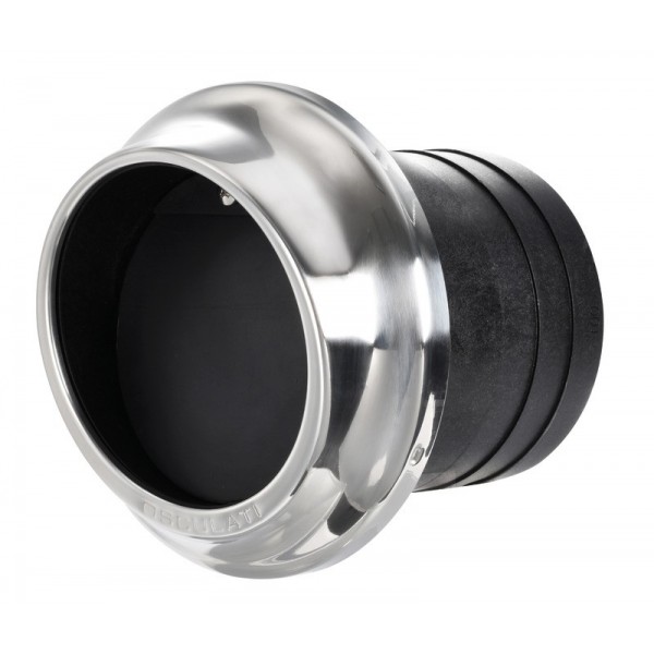 Terminale di scarico da 100 mm in tecnopolimero e acciaio inox - N°1 - comptoirnautique.com