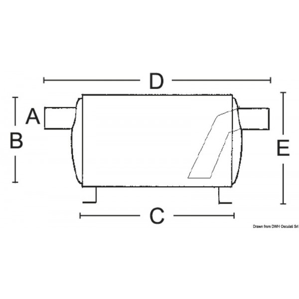 Auspuffschalldämpfer Ø 40 mm - N°2 - comptoirnautique.com