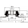 Supporto antivibrante in acciaio zincato 150 kg - N°2 - comptoirnautique.com