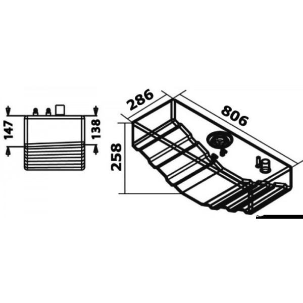 Kraftstofftank mit Füllstandsanzeige - N°2 - comptoirnautique.com