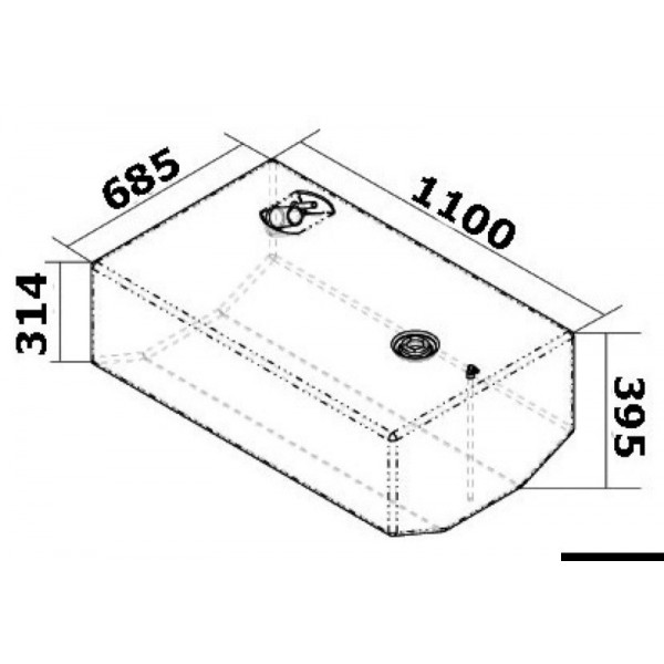 dimensions Réservoir de carburant 270 Litres - N°2 - comptoirnautique.com