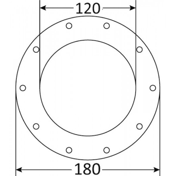 dimensions Trappe d'inspection noire pour réservoir de carburant - N°2 - comptoirnautique.com