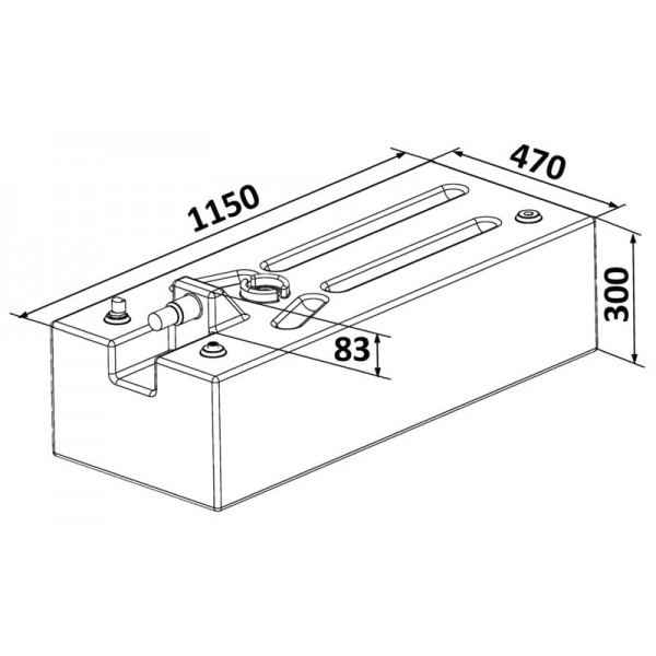 Benzintank aus vernetztem Polyethylen 142 Liter - N°2 - comptoirnautique.com