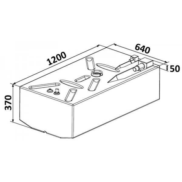 Benzintank aus vernetztem Polyethylen 239 Liter - N°2 - comptoirnautique.com