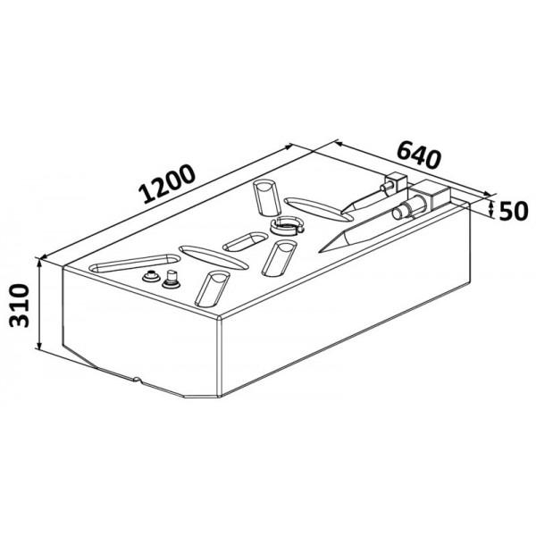 Benzintank aus vernetztem Polyethylen 198 Liter - N°2 - comptoirnautique.com