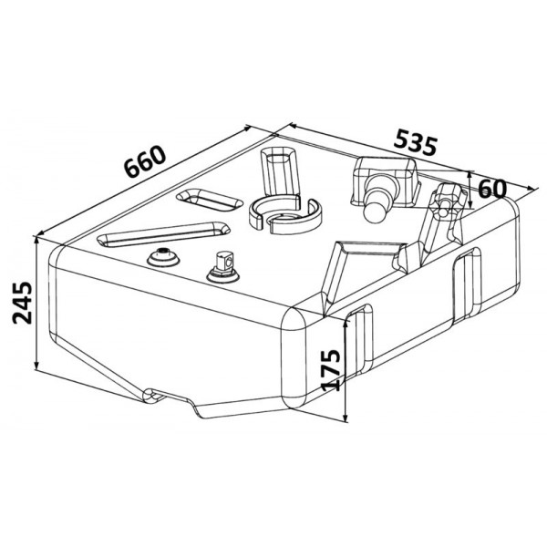 Benzintank aus vernetztem Polyethylen - N°2 - comptoirnautique.com