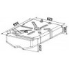 dimensions Réservoir de carburant essence en polyéthylène réticulé 100 Litres - N°1 - comptoirnautique.com