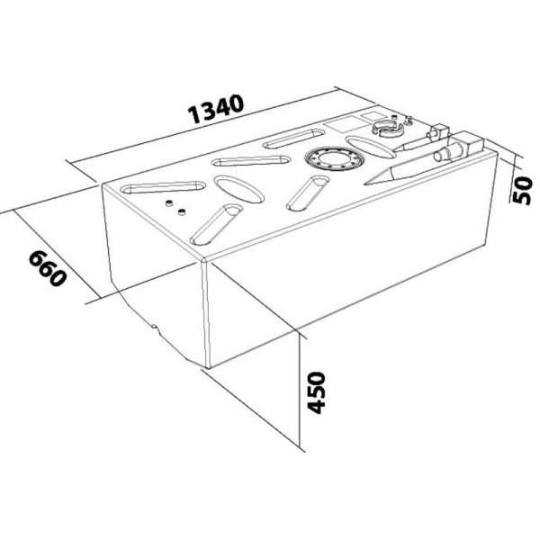 315-litre cross-linked polyethylene petrol/diesel fuel tank - N°2 - comptoirnautique.com