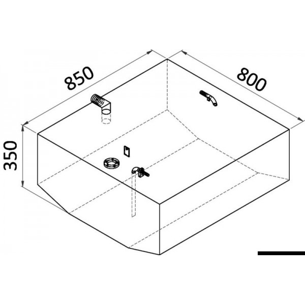 Aluminum fuel tank 215 l - N°3 - comptoirnautique.com