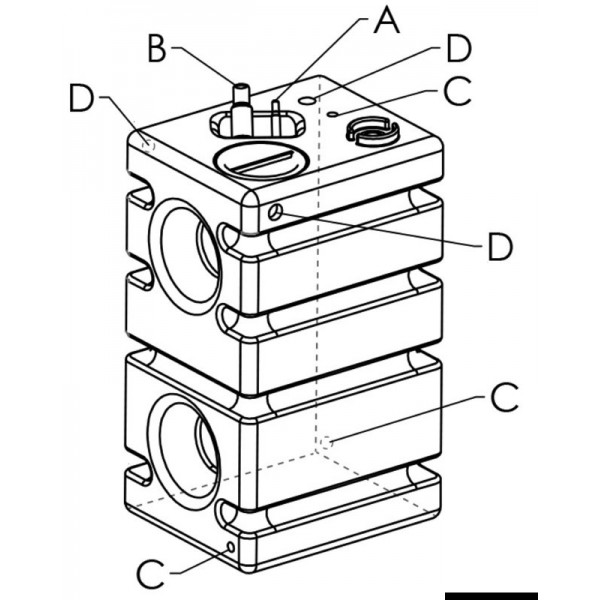 Depósito vertical rígido modular de agua potable 236l - N°2 - comptoirnautique.com 