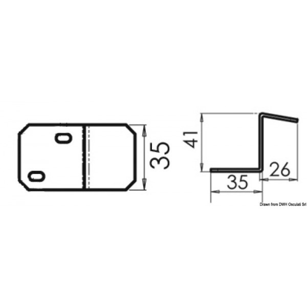 Brida de montaje del depósito - N°2 - comptoirnautique.com