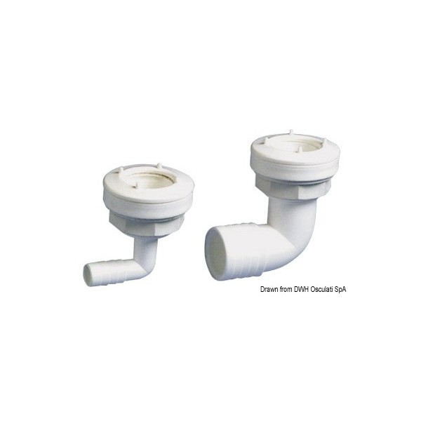 Connettore per tubo flessibile a 90° da 15 mm - N°1 - comptoirnautique.com