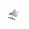 Base giratoria de plástico para balcón de 1 pulgada