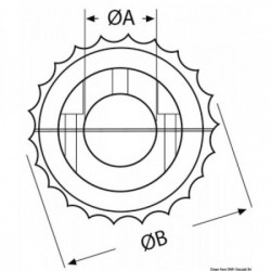 Schnitt-orin inox Achse Ø...