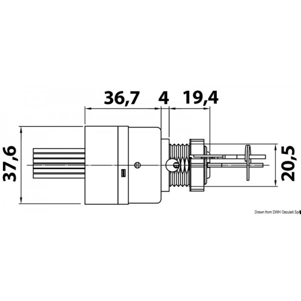 Starter key MERCURY - N°2 - comptoirnautique.com