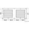 Griglia di ventilazione in acciaio inox - 128x232 mm - N°2 - comptoirnautique.com