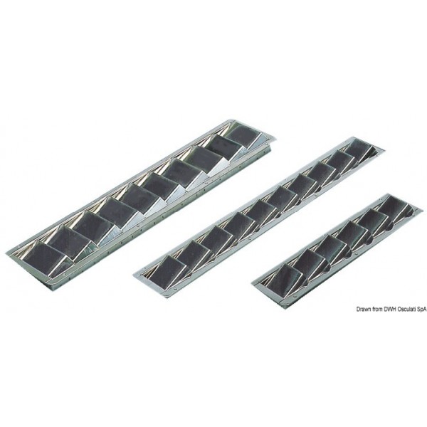Presa d'aria in acciaio inox - 525x112 mm - N°1 - comptoirnautique.com
