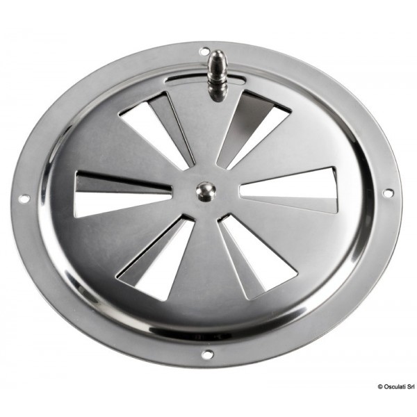 Aeratore circolare in acciaio inox + zanzariera - Ø 127 mm - N°1 - comptoirnautique.com
